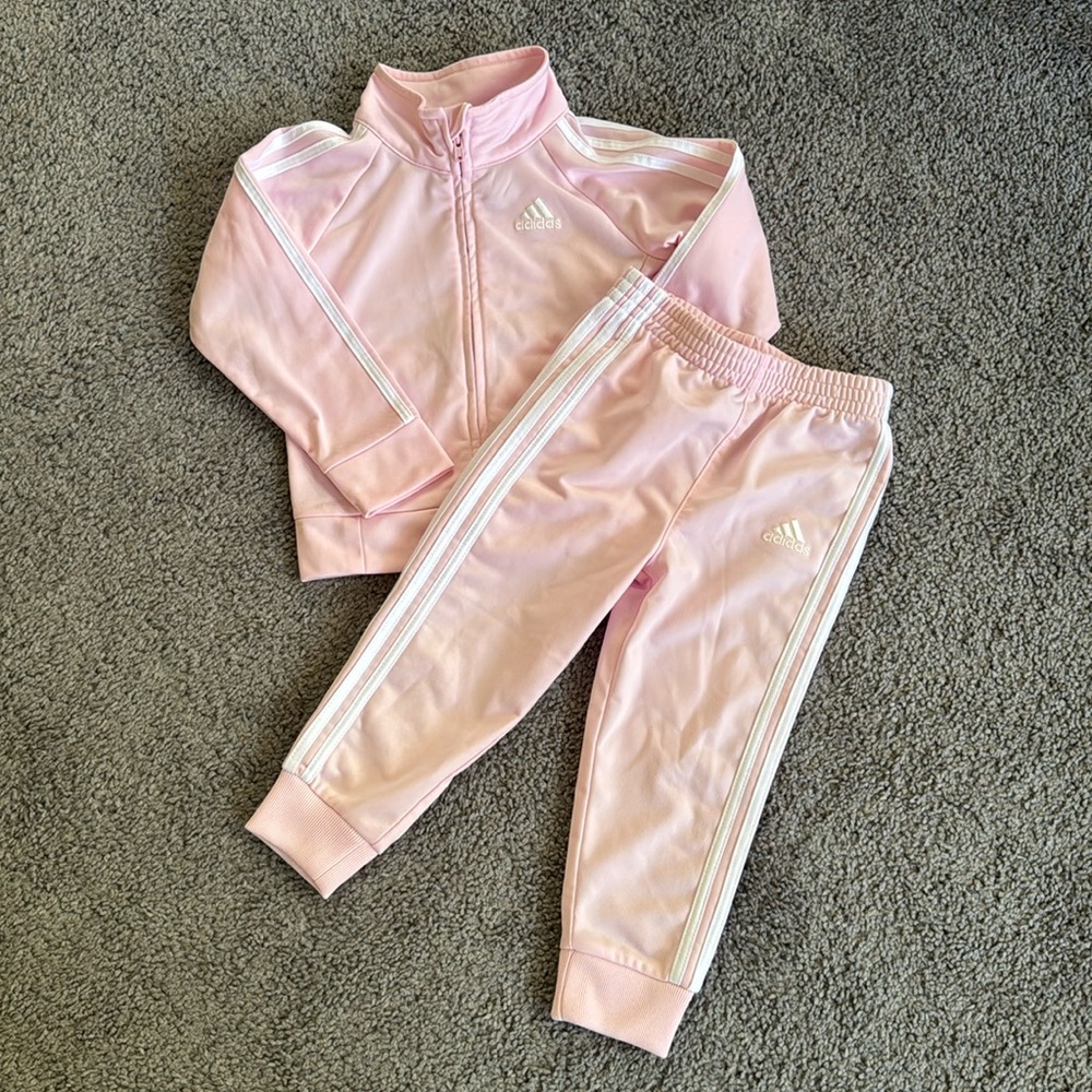 Adidas Tracksuit - Light Pink - Size 24 Months - Like NEW